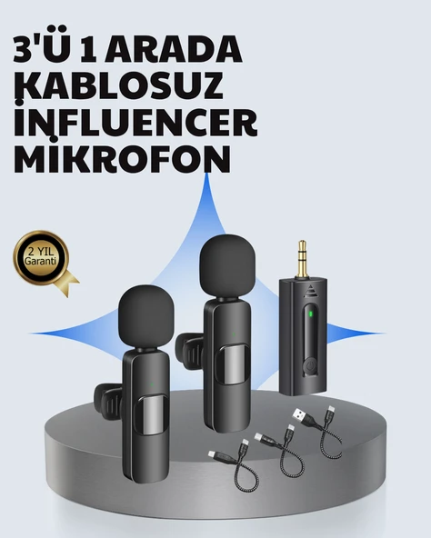 Mobil Uyumlu Mikrofon  Dış Mekân İçin İdeal