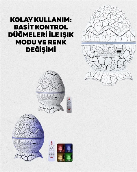 Ayarlanabilir Parlaklık ve Sis Efektli Atmosfer Lambası - 3