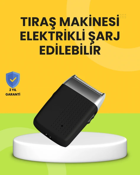 Sessiz, Güçlü ve Şık Erkeklere Özel Şarjlı Tıraş Makinesi ürün görseli 1