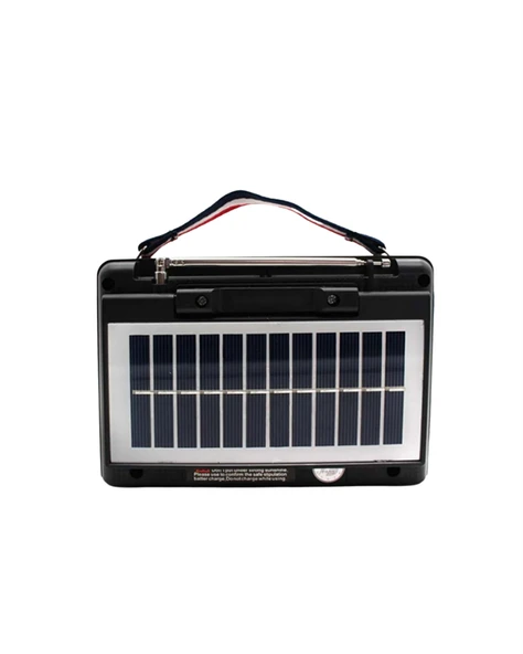 KTF1428 Solar Panel Destekli Şarjlı Bluetooth Hoparlör – FM/AM/SW Ra, AUX ve TF Kart Girişli ürün görseli