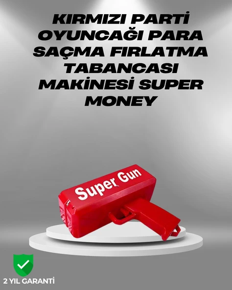 Dolar Boyutunda Kâğıt Atışı Yapan Pil ile Çalışan Oyuncak Tabanca