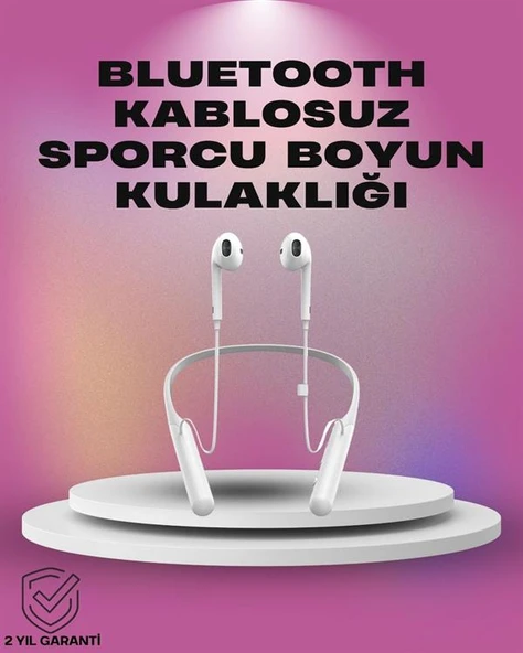 Uzun Pil Ömürlü Kablosuz Kulaklık – Boyun Askılı, 100 Saat Kullanım ürün görseli 1