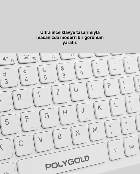Ofis ve Ev Kullanımı İçin Kablosuz Klavye Fare Seti Ergonomik ve Pratik - 3