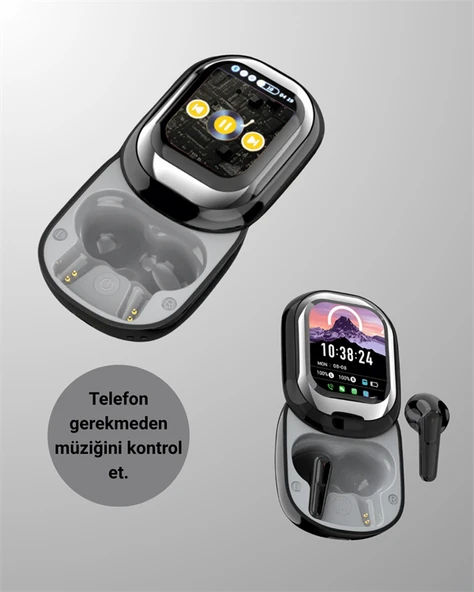 Dokunmatik Kontrollü Bluetooth Kulaklık – Pods Fine Uyumlu - Resim 3