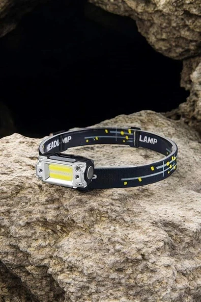 Kafa Lambası El Fenerli Kamp Lambası USB Şarjlı Esnek Lamba