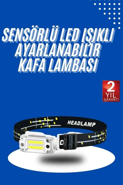 Kafa Lambası, Su Geçirmez Kafa Feneri 3 Mod Aydınlatma - 2