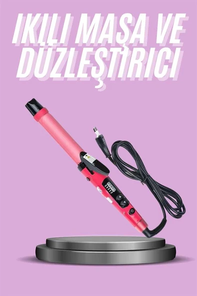 Saç Düzleştirici Ve Maşa İkili Saç Şekillendirici Tüm Saç Tiplerine Uygun - 2