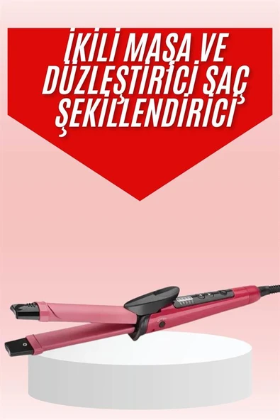 Saç Şekillendirici Düzleştirici ve Maşa Özellikli Şekillendirici Seramik Kaplama - 2