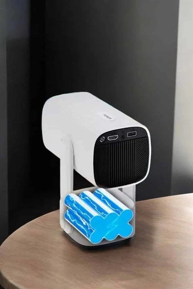 Akıllı Projeksiyon Powerbankli Taşınabilir Sinema Projektörü 4k HD Kaliteli - 3