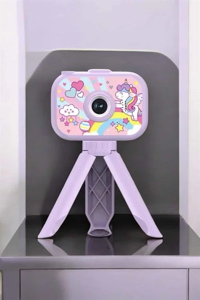 Ayaklı Mini Fotoğraf Makinesi Çocuk Için Eğitici Video Kamera