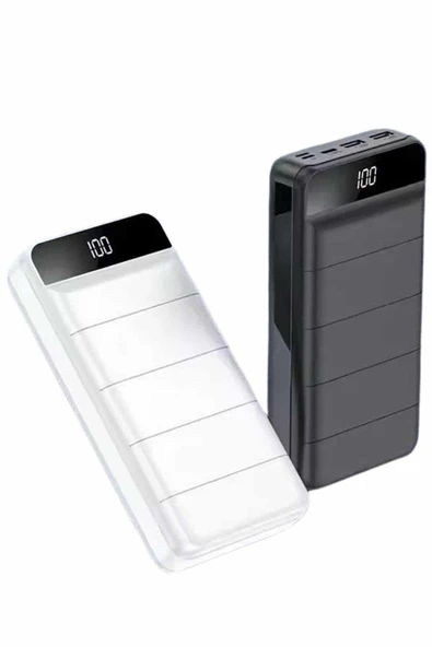 Powerbank 50.000 Mah Dijital Göstergeli Taşınabilir 4 Portlu Hızlı Powerbank ürün görseli 1