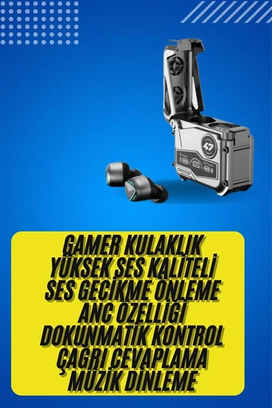 Bluetooth Kulaklık Dokunmatik Kontrol Tws kablosuz kulaklık Hifi Stereo ürün görseli 1