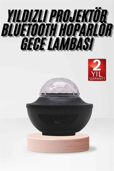 Çok Renkli Projektör Lamba Disko Topu Gece Lambası Kablosuz - 2