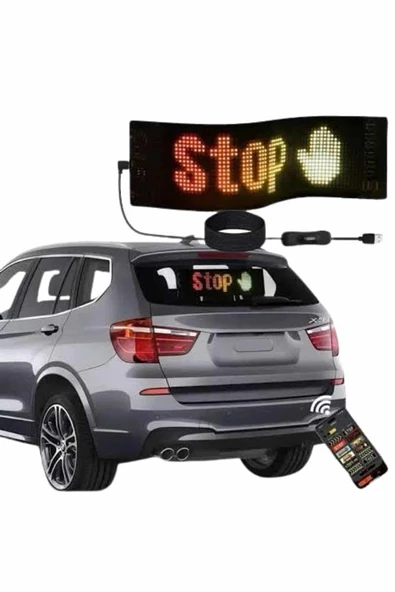 Digital Araba Yazısı Ekran Matrix En Büyük Boy Matrix LED Panel 19*96 pıxel - Resim 3