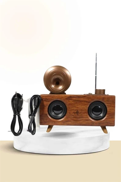 Nostaljik Ra Bluetooth Bağlantılı Şarjlı Yüksek Ses Kaliteli
