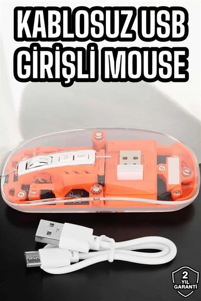 Fare Mouse Çift Modlu Kablosuz Bağlantılı 2.4GHz Destekli - 2