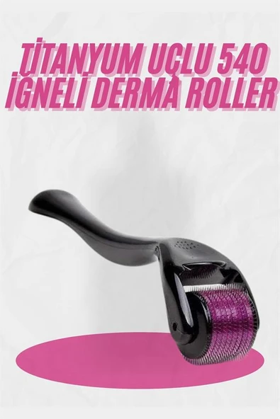 Dermaroller Titanyum 540 Iğneli 1 Mm Saç Kaş Sakal Serum Kullanıma Uygun - Resim 2