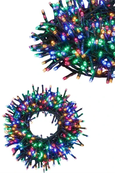 Ledli Fişli Led Dekor Lambası 5M RGB Yılbaşı Ağacı Işığı ürün görseli