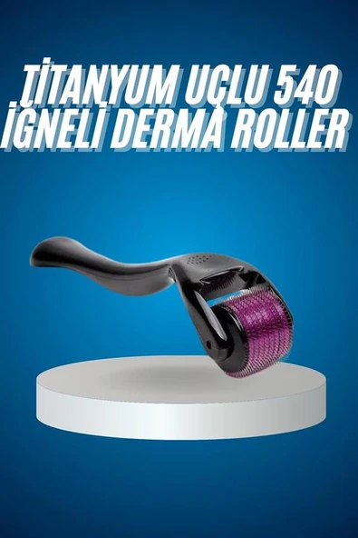 Titanyum Uçlu Derma Roller 540 İğneli 1 mm Gözenek Azaltıcı Akne İzlerine Uygun - Resim 2