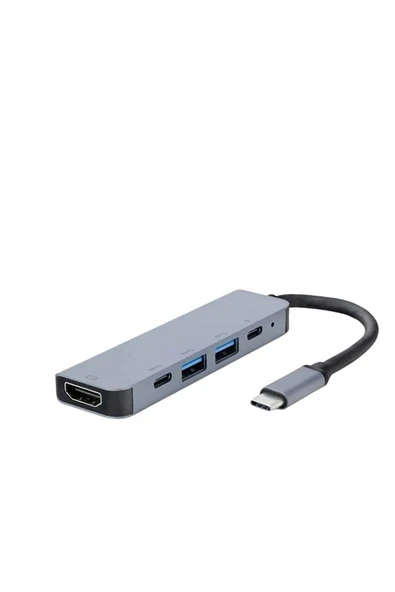 Çevirici Dönüştürücü Adaptör Macbook 3 In 1 TypeC To Hdmı USB 3.0 - 3