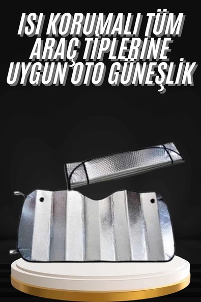 Araç Güneşlik Koruyucu Cam Güneşliği Otomobil Güneşlikleri Katlanabilir - 2