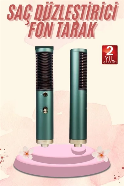 Saç Düzleştirici Fön Makinesi Saç Fırçası Profesyonel Üflemeli - 2