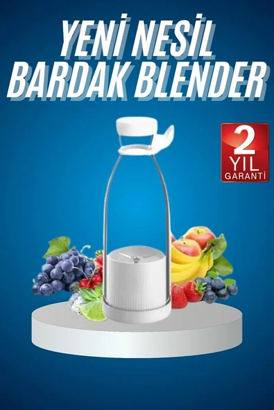 Meyve Sıkacağı Taşınabilir USB Elektrikli Blender Mini - 2