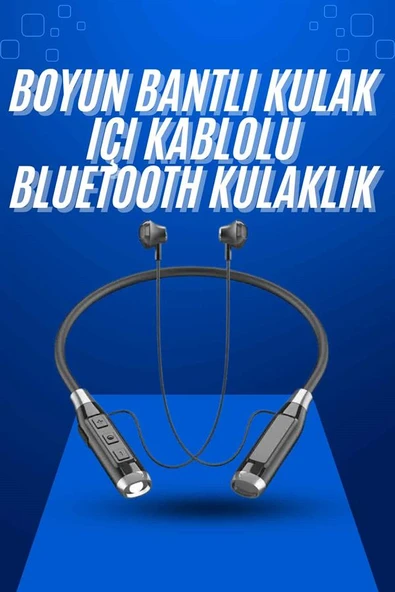 Boyun Bantlı SD Kart Girişli Yüksek Perfomanslı Bluetooth Kulaklık - Resim 2