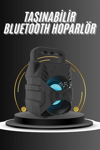 Kablosuz Bluetooth Hoparlör Ses Bombası RGB Işıklı Taşınabilir Yüksek Ses Kaliteli - 2