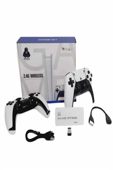 Game Stick 4K Retro Çift Kollu Atari Oyunlari +20000 Oyunlu Konsol Nostalji - 3