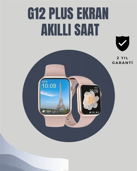 Su Geçirmez Akıllı Saat – 300 mAh Batarya, Sesli Arama, Uyku & Adım Takibi - 2