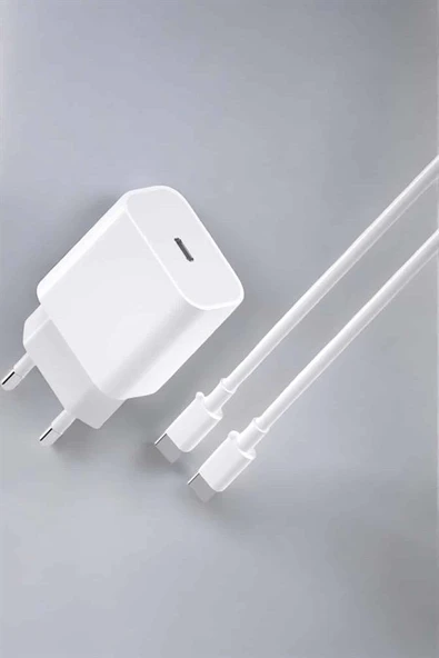 İOS Uyumlu TypeC Girişli Hızlı Şarj 15/15 Pro Max Adaptör ve Kablosu