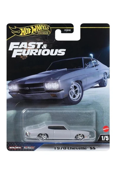 HOT WHEELS Fast-Furious Premium Araba 1970 CHEVELLE SS HNW46-JBL94 - 4