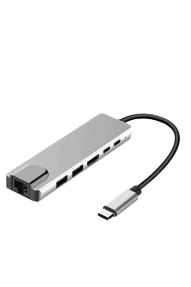 Macbook Pro/air Uyumlu USB TypeC 8 In 1 Hub Dönüştürücü Çevirici Çoklayıcı USB Hdmı Micro Sd 8 Girişli - 3