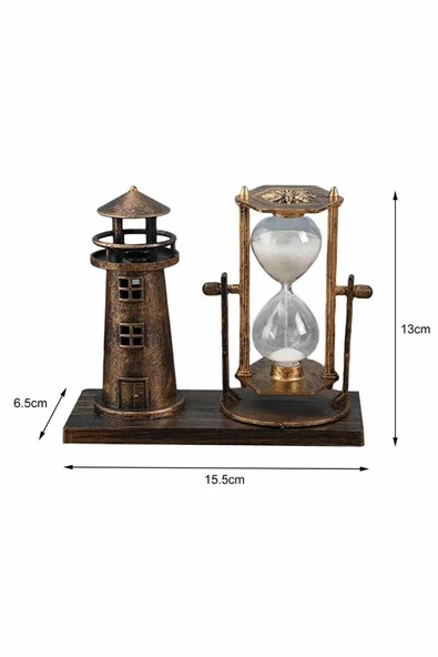 Eyfel Kulesi ve Deniz Feneri Dekoratif Masa Biblosu Hediyelik
