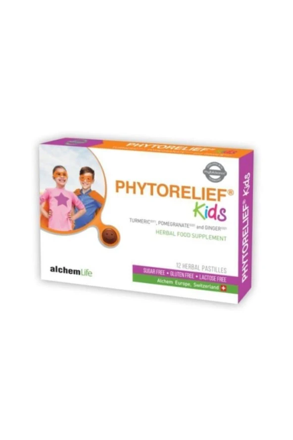 Phytorelief Kids 12 Pastil (SKT:10/2024)