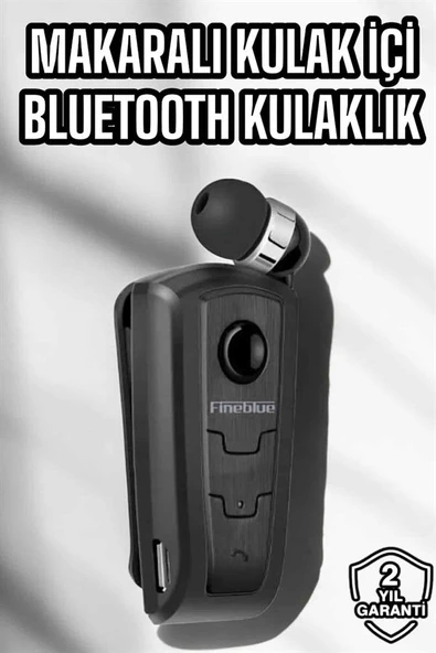Makaralı Bluetooth Kulaklık Kulak İçi Android iOS Uyumlu Titreşimli - Resim 2