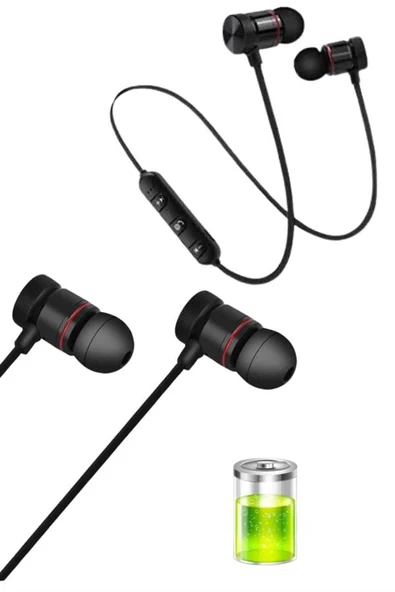 Kablolu Kulakiçi Bluetooth Kulaklık Mıknatıslı ANC Özellikli Yüksek Ses Kaliteli - Resim 3