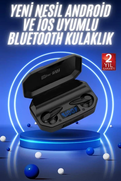 Yeni Nesil Android ve İOS Uyumlu Siyah Profesyonel  Kulaklığı - Resim 2