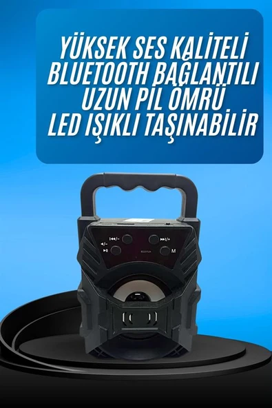 Işıklı Bluetooth Hoparlör Ses Bombası Taşınabilir Yüksek Ses Kaliteli Ra Özelliği