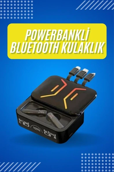 Bluetooth Kulaklık Dahili Powerbank Kablolu Düşük Gecikmeli Bluetooth 5.2 - Resim 2