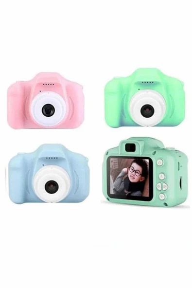 Dijital Fotoğraf Makinesi Çocuk Mini 1080p HD Kaliteli Renkli - 3