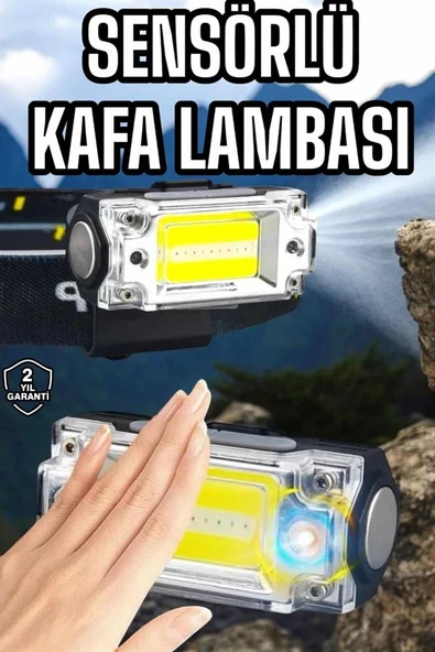 Şarjlı Kafa Feneri Suya Dayanıklı Ayarlanabilir Kamp Feneri - 2