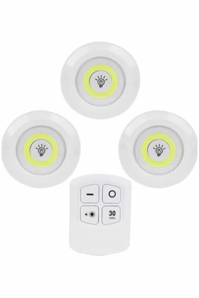Kablosuz Pilli Işıldak Masa Lambası Mutfak Tezgah Altı Banyo Dolabı Dolap İçi - 2