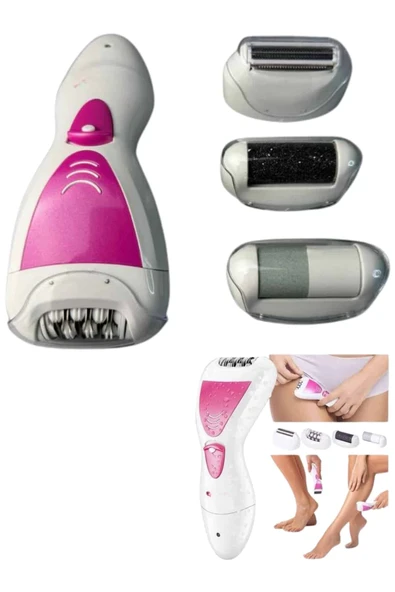 Ayak Törpü Başlıklı Epilatör Ai 4 Başlıklı Taşınabilir Şarjlı Epilasyon Cihazı - 3