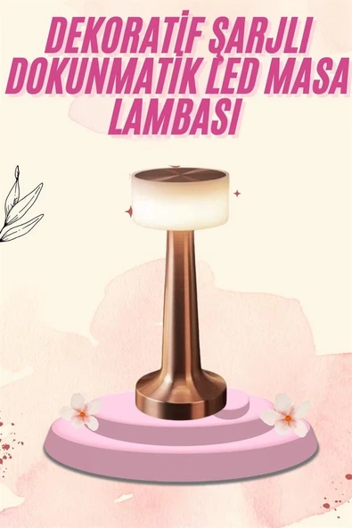 Dekoratif Masa Lambası Dokunmatik Renk Değiştirebilen Gece Lambası - 2
