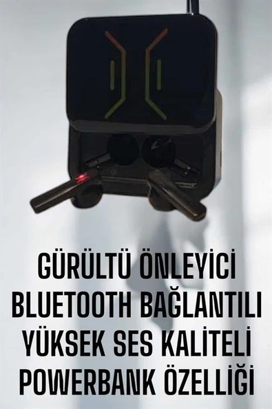 Powerbankli Bluetooth Kulaklık Yüksek Ses Kaliteli Kablosuz ürün görseli 1