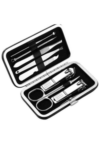 Deri Çanta Hediyeli 7 Parça ManikürPedikür Tırnak Bakım Seti - 2