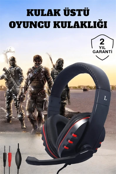 Mikrofonlu, Gürültü Engelleyici ve Dayanıklı Kulaklık Oyun Performansınızı Zirveye Taşıyın - Resim 2