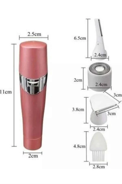 3 Başlıklı Kıl Tüy Temizleyici Epilasyon Aleti Tüm Cilt Tiplerine Uygun - 4